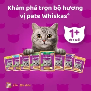 Pate Cho Mèo Whiskas Dạng Gói 80G