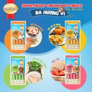 Súp Thưởng SmartHeart Creamy Cho Chó Túi 60g 4 Tuýp Thái lan