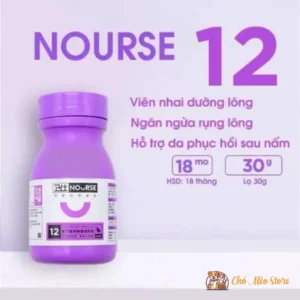 Viên NOURSE Cho Mèo Dưỡng Lông Bổ Sung Vitamin & Tiêu Búi Lông